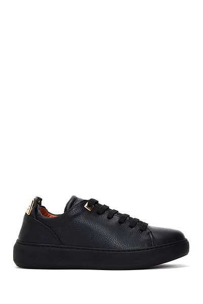 Derimod Black Leather Women's Sneakers - 23wfd1304ft