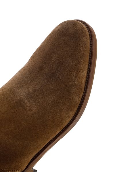 Derimod Men's Suede Leather Zippered Boots - Tan 23wfd630010