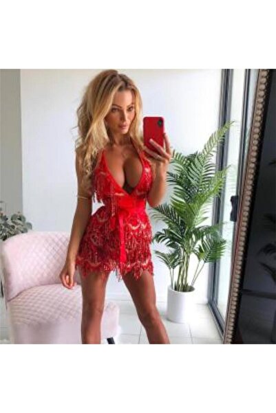 pink and pink Rochie mini transparentă cu franjuri Pap1998