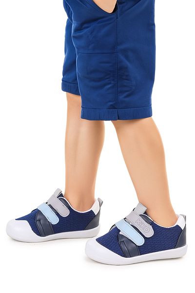 Kiko Kids Textilní první krok Chlapecké sportovní boty na suchý zip