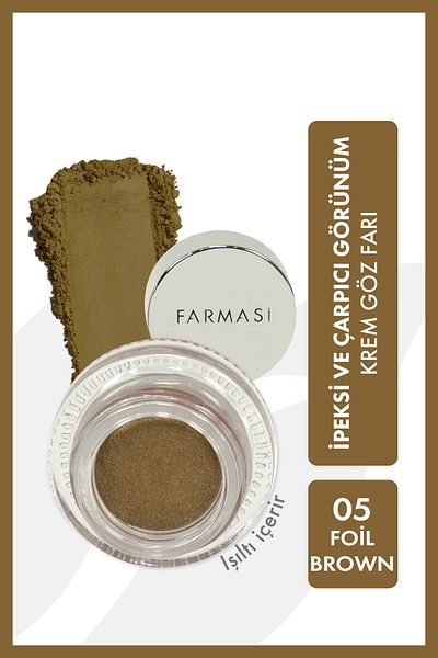 Farmasi 3 Gr Cream Eyeshadow - Foil Brown