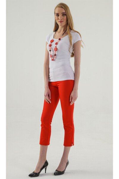 Jument Κοντό μανίκι με γιακά Balen -Λευκό