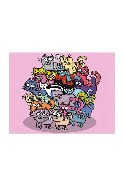 PAKLON Large Pink Kittens Folder