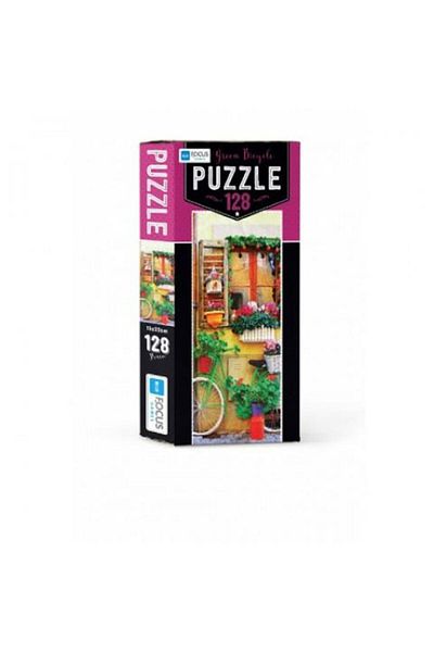 Blue Focus 128 Piece Green Bicycle Puzzle