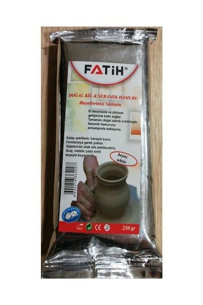 Fatih 250 Grams of White Natural Clay and Ceramic Pulp
