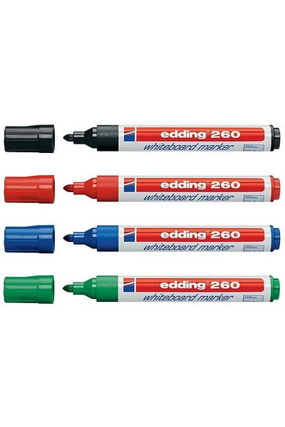 Edding Erasable Blackboard Pen Board Marker 4 Colors 260