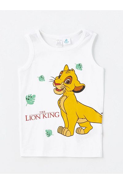 LC Waikiki LCW baby Baby Boy Pajamas Set with Shorts - Crew Neck, Lion King Printed
