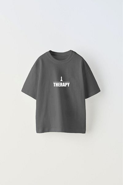 The Champ Clothing Smoked Kids T-Shi - "I Don't Need Therapy, I Just Need To Play Chess" Written Chah Design