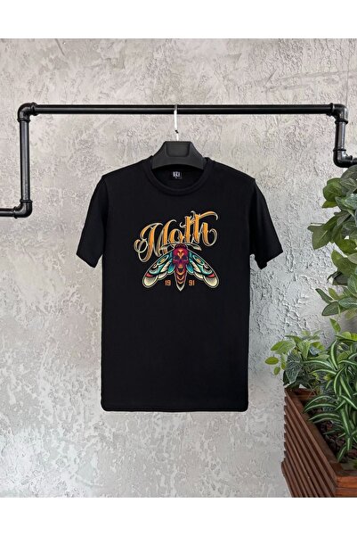 BİKOMBİNE Crni muškarac T-shirt - Moljac Štampano