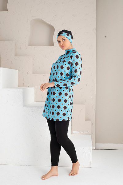 DONEX 1218 Πλήρως καλυμμένο μαγιό Lycra Hijab