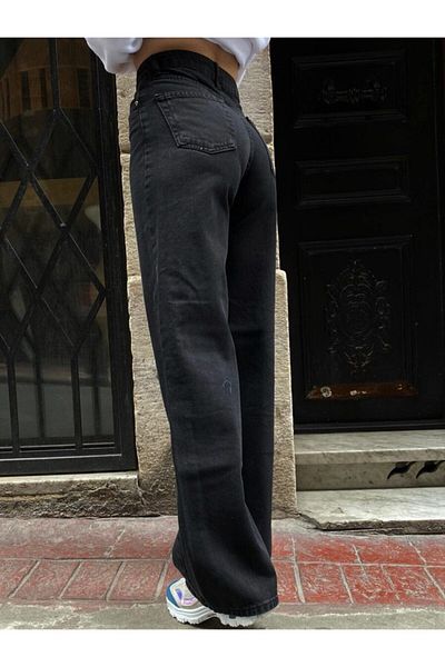 BİENAL BUTİK Γυναικείο Bolpaça Smoked Palazzo Jean