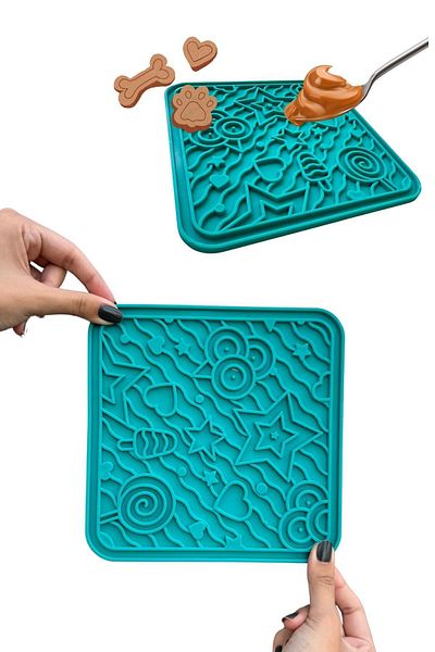Miyav Embroidery Mat for Cats and Dogs - Vacuum Adhesive Lickmat