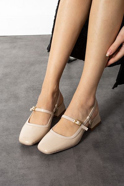 ZENNESHOES Reina Women's Belt Detailed Heeled Shoes