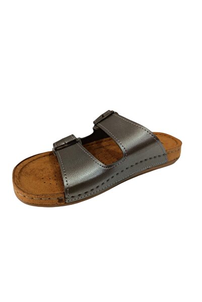 BENTO 41001 Platinum Women's Double Buckle Comfort Daily Slippers