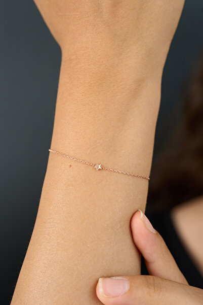 Elika Silver 925 Ayar Gümüş Minimal Yıldız Model Bileklik