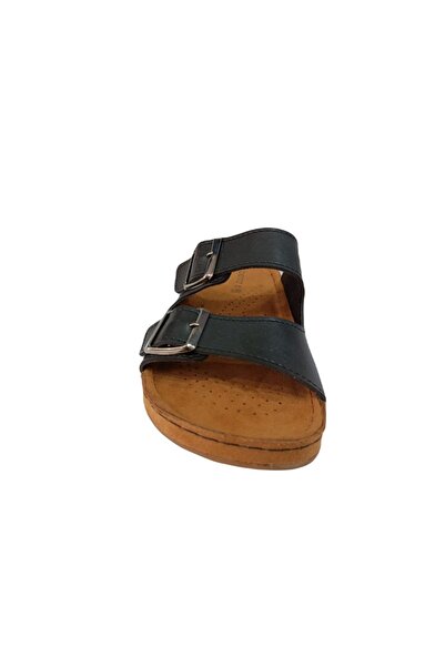 BENTO 41001 Women's Double Buckle Comfort Daily Slippers