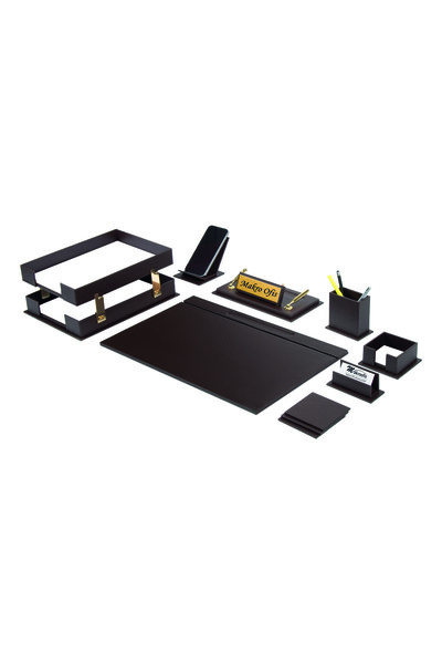 Makroofis 10 Piece Liya Desk Set - Brown