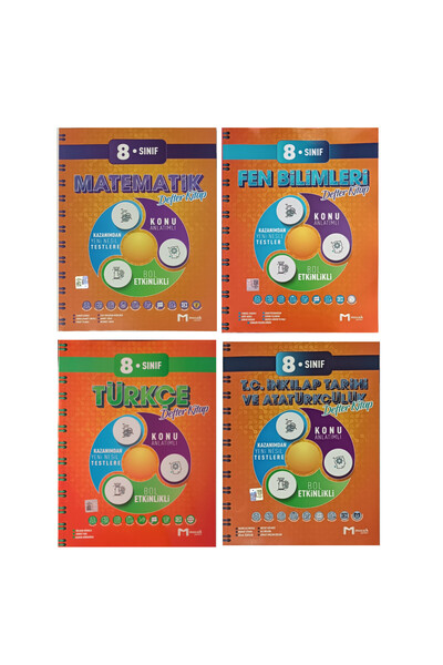 Mozaik Yayınları Mozaik Lgs 8. Sınıf Matematik Fen Türkçe İnkılap İntro Defte...
