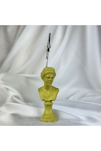 Melouro Mold Green Venus Sculpture Note Holder, Photo Holder