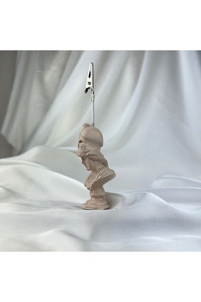 Melouro Cream Athena Sculpture Note Holder, Photo Holder
