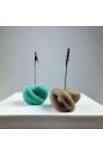 Melouro Knot Note Holder Set of 2 (Ice Green - Coral)