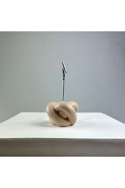 Melouro Cream Knot Note Holder