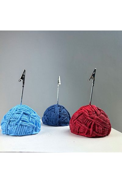 Melouro Ball Ball Note Holder Set of 3 (grey Blue - Light Blue - Red)