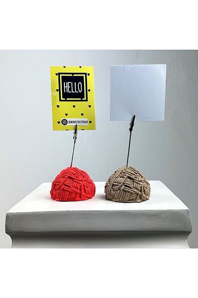 Melouro Ball Tuber Note Holder Set of 2 ( Coral - Paper Bag )