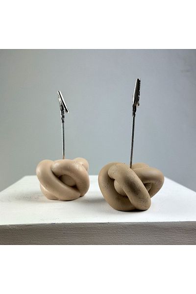 Melouro Knot Note Holder Set of 2 (Cream - Paper Bag)
