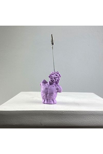 Melouro Lilac Color Laocoon Sculpture Note Holder