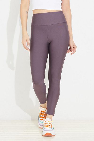 Go Veform Jambiere de fitness pentru femei cu talie înaltă elastică - violet deschis ZN5121