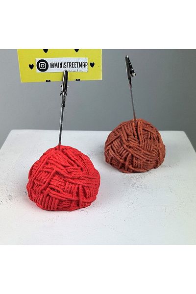Melouro Ball Tuber Note Holder Set of 2 ( Coral - Terracota )