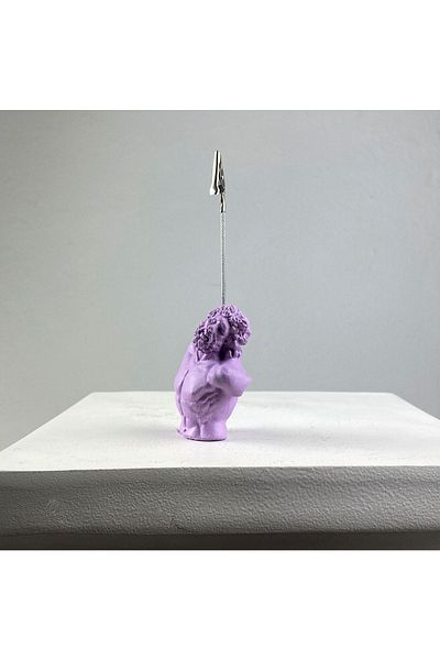 Melouro Lilac Color Laocoon Sculpture Note Holder