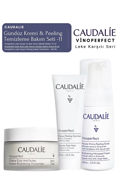 Caudalie Vinoperfect Leke Bakım Seti -11 | Gündüz& Peeling & Temizleme Köpük ...