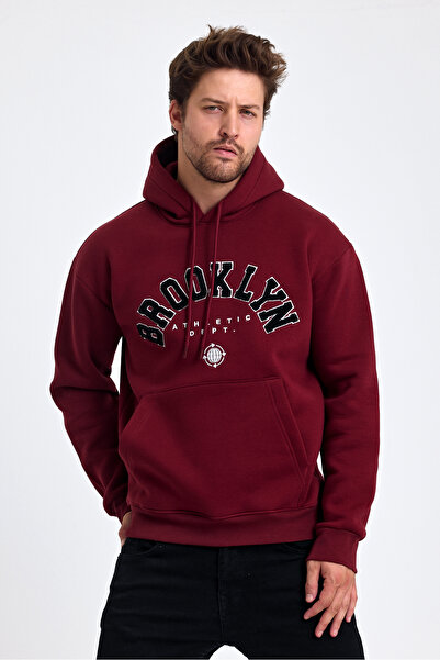 Tarz Cool Ανδρικό φούτερ με κουκούλα Softfly Regular Fit - Τυπωμένο