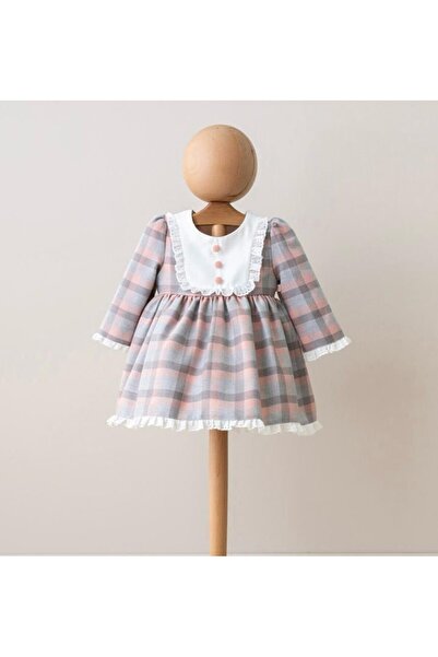 morwind Kız Bebek Elbise Dogum Günü Özel Gün Ekose Elbise