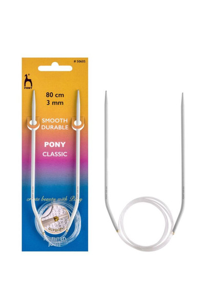 Pony Glydon Bağlantılı 80 Cm Alüminyum Misinalı Şiş 3 Mm