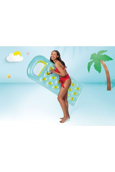 NillyToys Inflatable Pool Bed with Cup - 188x71 cm IDY59895