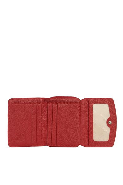 CENGİZ PAKEL Mini portofel orizontal din piele naturală pentru femei - Cengiz Pakel 65288 - roșu
