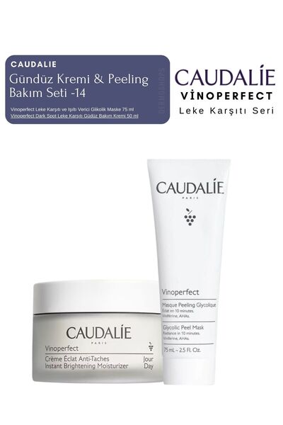Caudalie Vinoperfect Leke Bakım Seti -14 | Gündüz & Peeling Orijinal Boy