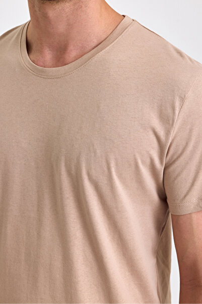 COMBİNE MİCHAİL ΜΠΕΖ Ανδρικό μπλουζάκι με λαιμόκοψη 100% βαμβάκι