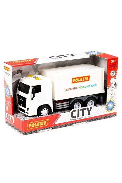 hak-iş oyuncak Polesie City-2 Friction Closed Case Truck in Box