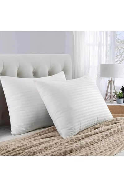 In House 2 Pieces Strip Hotel Pillow Microfiber - 75x50 cm