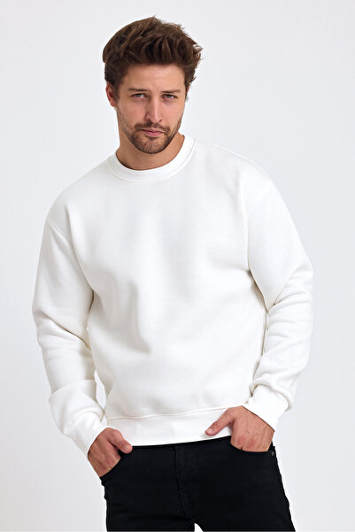 Tarz Cool Ανδρικό φούτερ με στρογγυλή λαιμόκοψη - κανονική εφαρμογή