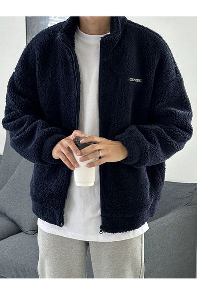 GENIUS STORE Голям суичър от плюшен полар за мъже и жени