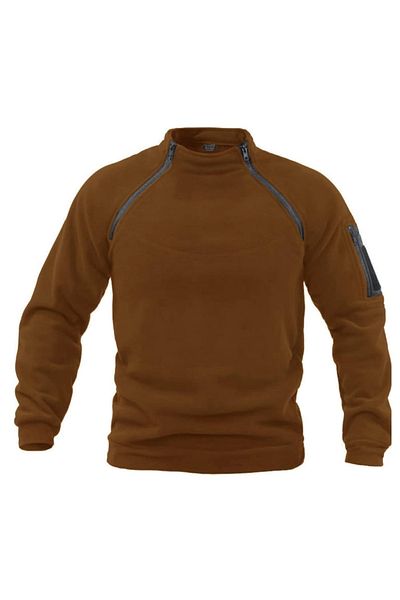 GENIUS STORE Ανδρικό Polar Outdoor - Kombat με φερμουάρ, Tactical Fleece με μισό φερμουάρ