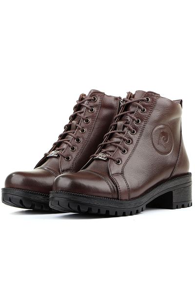 Pierre Cardin 54062 Μοντέλο ζεστές γυναικείες μπότες από γνήσιο δέρμα με φερμουάρ
