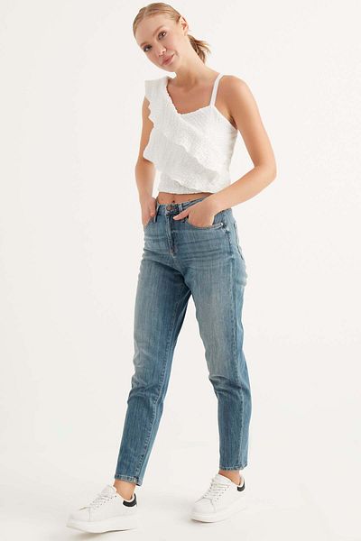 Herita Jeans mit hoher Taille
