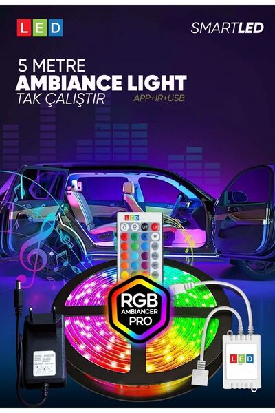 Magic Hobby Led 5 Metre Animasyonlu Tak Çalıştır Kumandalı Trafolu Rgb Şerit ...
