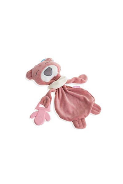 Babyjem Sleepy Bear with Teether Dried Rose